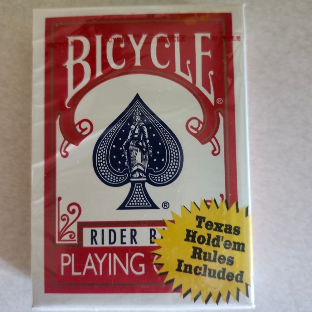 Bicycle Red Playing Cards with Texas Hold'em Rules